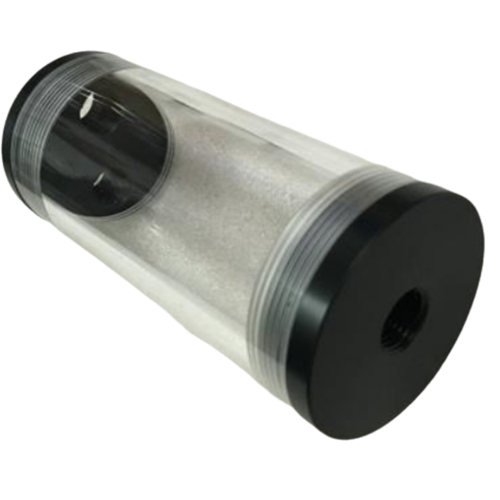 Serbatoio di raffreddamento ad acqua per computer, cilindro in acrilico, 16 cm.