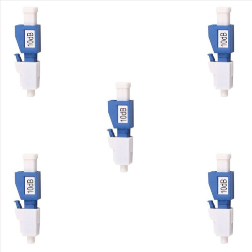 5 Stück LC UPC 10dB Glasfaseradapter für Simplex SC UPC Stecker 2