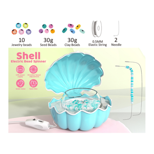 Bead Stringing Machine Spinner for Bracelets Making Gift BLUE 1