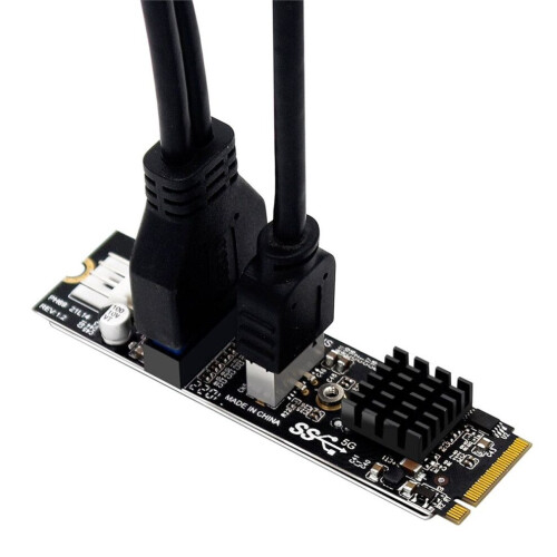 Κάρτα επέκτασης προσαρμογέα PCIe σε USB 3.1 με κλειδί M.2 M, ΤΥΠΟΣ 2