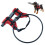 Adjustable Blind Dog Harness Crashproof Protective Collar-M Red 1