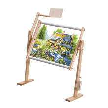 Wood Adjustable Embroidery Frame With 5 Connection Sewing