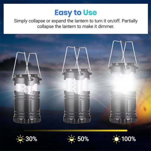 Lampe torche solaire de camping à piles, indispensable 1