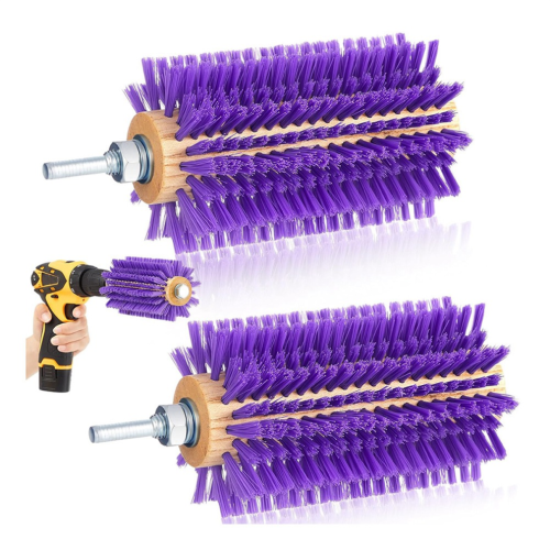 2 Pcs Livestock Mini Drill Scratch Brush Brush Grooming Kit 1