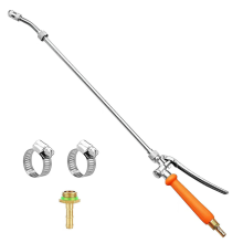 Sprührohr aus Edelstahl, 1/4 Zoll und 3/8 Zoll Messing-Sprühkopf