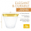 Plastikbecher, 9 oz, harter Einwegbecher, silberner Rand 2