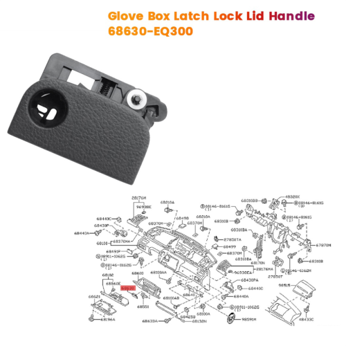 Handschuhfach-Verriegelungsdeckelgriff für T30 LHD 1