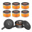 2 Pcs Air Compressor-Silencer with 6 Pcs Air Compressor Intake Filter 1