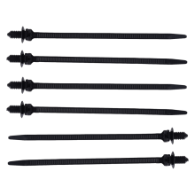 Attaches de câble de dôme de voiture en nylon à fixation par pression, longueur 162 mm, lot de 20