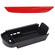 Caja de almacenamiento de plástico para coche C- 2016 2017 2018, color negro