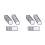 60 toppe termoadesive per sublimazione su tessuto, 3 forme diverse 1