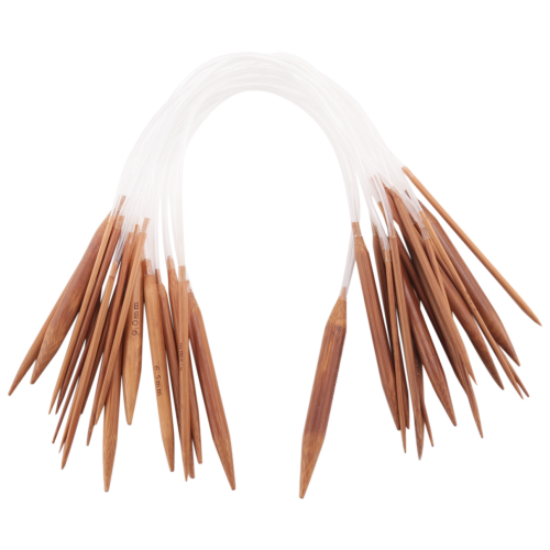 18 par 40 cm runda stickstickor i karboniserad bambu 2