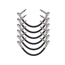 6-pack 12-tums gitarrpatchkablar, kablar för akustiska gitarrinstrument