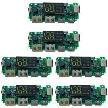 LED Dual USB 5V 2,4A Micro/Type-C USB Powerbank-Ladegerätplatine (2 Stück)