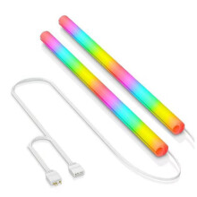 2 stuks siliconen waterkoeler flexibele slang met ARGB-verlichting, 5V
