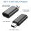 4 kpl USB-C - Mini USB 2.0 -sovitin MP3-kojelautakameralle, musta 3
