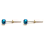 Basdrumpedaal van aluminiumlegering, blauw 1