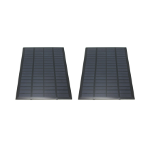 2x 18V 2,5W polykristallina solcellsladdare 19,4x12x0,3cm