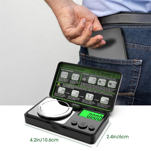 Báscula digital de miligramos, báscula de precisión de 50 g con precisión de 0,001 g 1