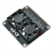 RPI Dual-Lüfter-Erweiterungsplatine für Raspberry Pi 5B/4B