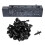 6mm Hole Dia Black Plastic Rivets Fastener Bumper Push 30Pcs 2
