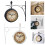 Creative Double Side Wall Clock Industrial Two Side Wall-White 3