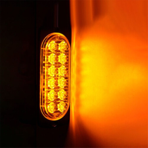 Fahrzeugfrontbeleuchtung 12V/24V Notfall-Blitzwarnleuchten mit 12 LEDs 2