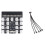 Breakoutboard met 17 poorten, 6-pins LED-display, voedingsmodule en serveradapter. 1