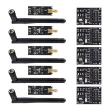 NRF24L01+PA+LNA Funkmodul, Reichweite 1100 Meter, 5er-Set