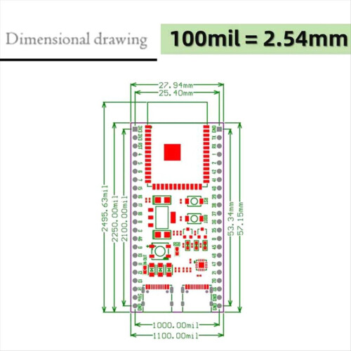 ESP32-S3 ontwikkelingsbordkit Wifi Bluetooth-module ESP32-S3-N16R8-gesoldeerd 1