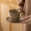 280ml Ceramic Tea Cup Set with Saucer - Retro Stoneware Home Use 2