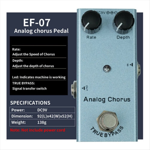 Mini-Analog-Chorus-Effektpedal für E-Gitarre 1