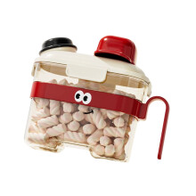 Pitcher Shape Portable Pet Food Storage-Red 2.8 liters