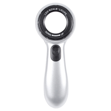Wiederaufladbare 30-fache Handlupe mit LED-Beleuchtung