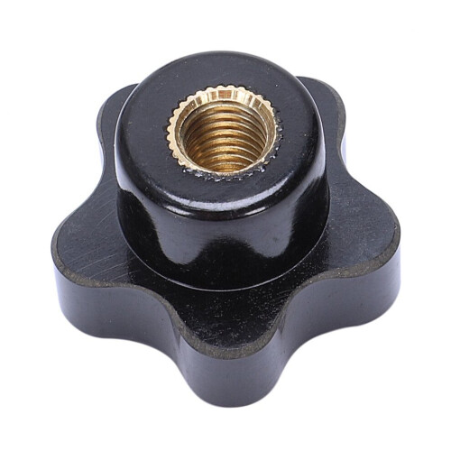 5 Stück M8-Innengewinde 32 mm Sternkopf-Klemmmuttern mit Knaufgriff 2
