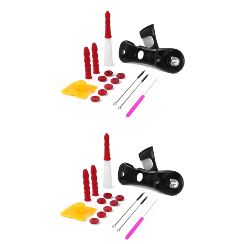 Dichtungswerkzeug-Set mit Dichtmitteldüse, 16-teiliges Silikonwerkzeug-Set