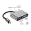 Docking station 5 in 1 con porte compatibili, VGA, USB, PD e per cuffie. 2