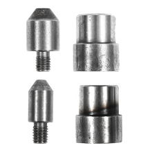 12 mm:n (1/2 tuuman) litteäpää + 10 mm:n litteäpään lävistysmuotti