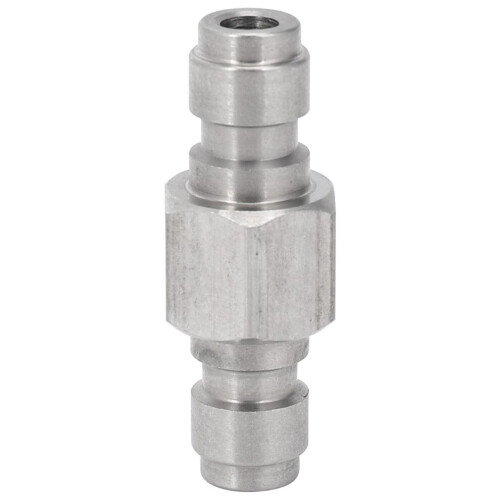 Schnellkupplungsadapter mit beidseitigem Stecker, Edelstahl-Füllnippel