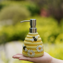 Bienen-Seifenspender, dekorativer Handpumpen-Seifenspender, nachfüllbar
