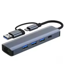 USB C HUB USB-A Multiport Adapter Ethernet RJ45 Docking Station