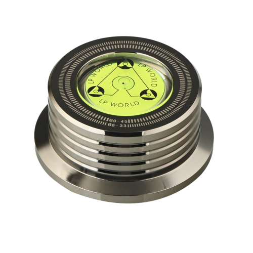 60-Hz-LP-Schallplattenspieler-Plattenstabilisator, hellschwarz
