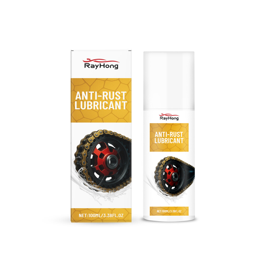(100Ml) Rayhong Automobile Rust-Proof Lubricant Lubricant Moisture-Proof Rust-Proof Cleaning And Renovation Metal Maintenance Rust-Removing Spray 6900054952208