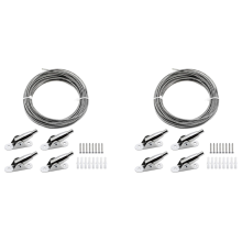 Cable de acero inoxidable recubierto de 2 mm de 10 m