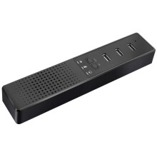 Computerluidsprekers met microfoon en USB-hubs voor videoconferenties