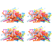 100 tees de golf de plástico de 54 mm, colores variados
