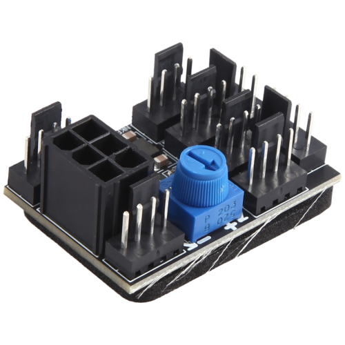 3-Pin-/4-Pin-Lüfteradapter für PC-Gehäuse mit 6-Pin-Stromanschluss 1