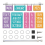 Klassenzimmer-Kalender-Set, buntes Flip-Calendar 1