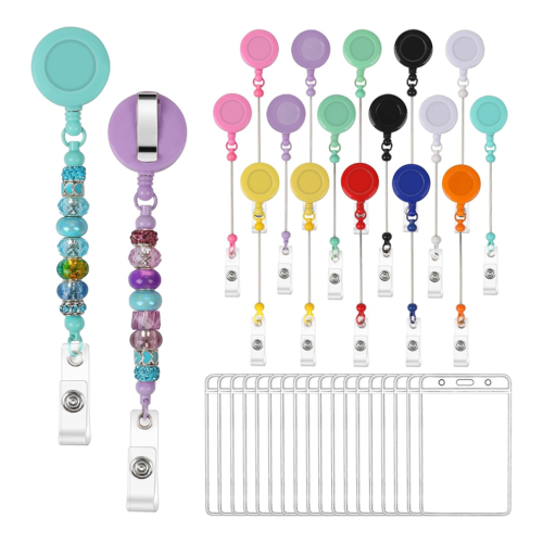 Kit de porte-badge rétractable à billes à monter soi-même