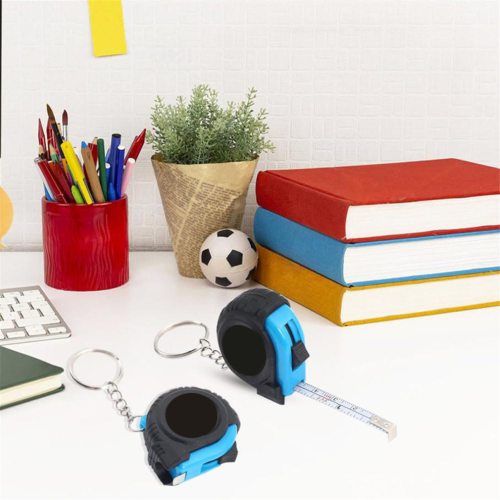 Lot de 30 porte-clés mini-mètres ruban rétractables 2